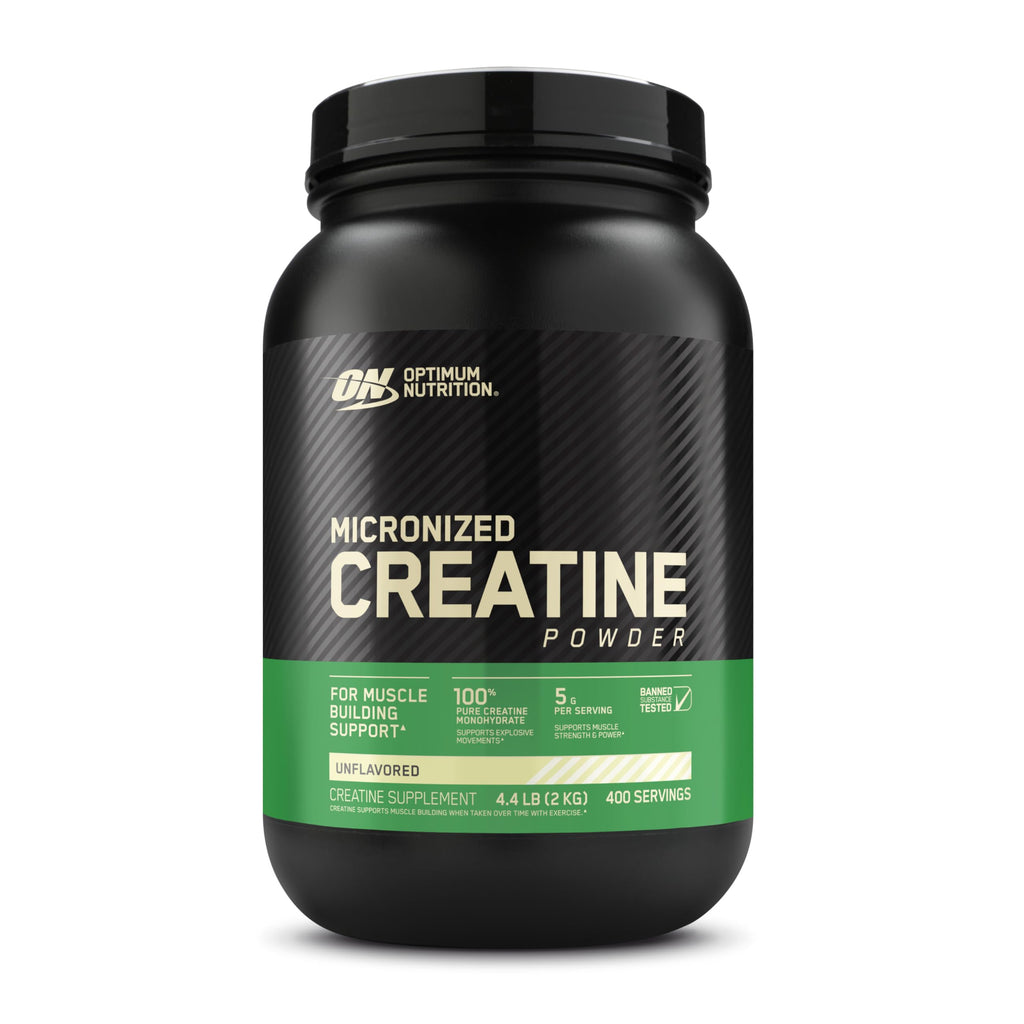 Optimum Nutrition Micronized Creatine Monohydrate Powder Unflavored 400 Servings 2000 Grams (Packaging May Vary)